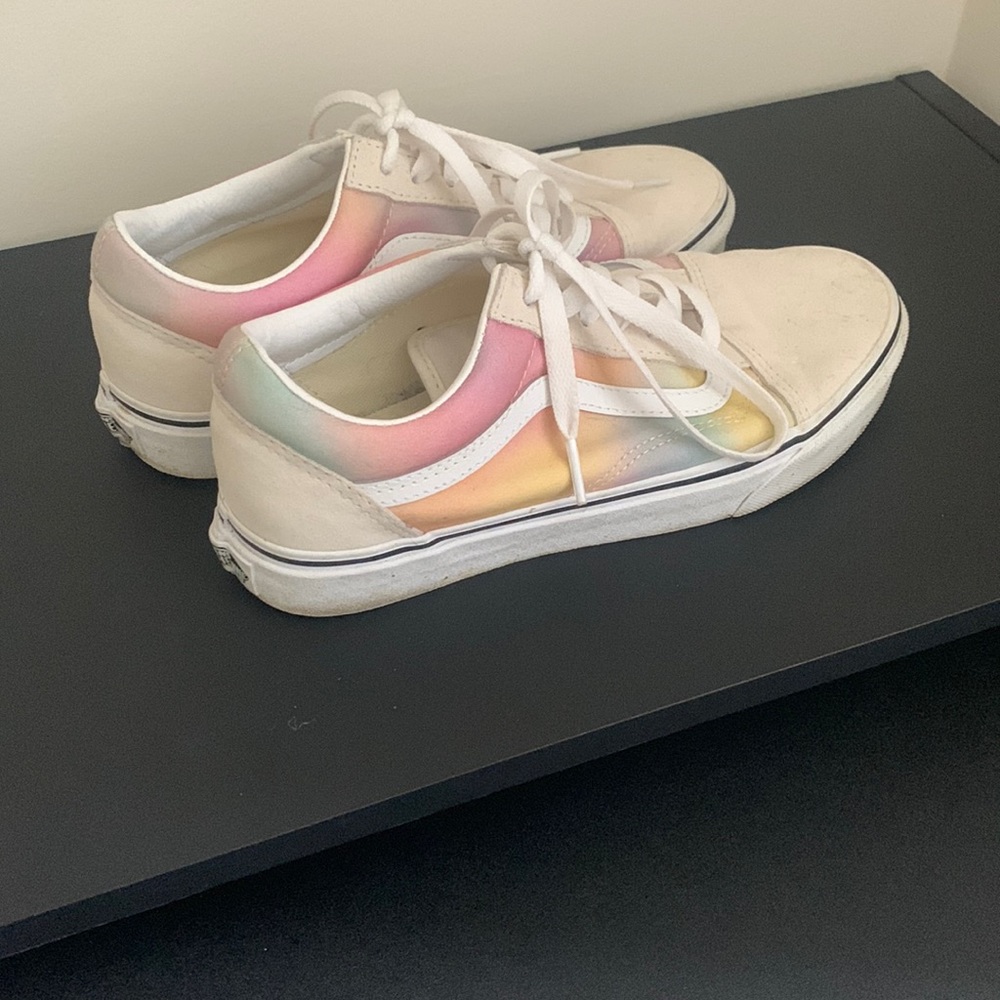 Multicolor pastel vans